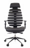 Кресло Everprof Ergo Black Кожа Черный