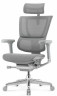 Кресло FALTO IOO-E2 ELITE( Серый каркас/сетка T-168-B2 Natural Mesh светло серый/крестовина металл)