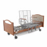 Медицинская кровать для лежачих больных, регул. высоты, Т/АТ MED-MOS DB-2B электрическая с поворотным креслом в правую сторону (коричневый)