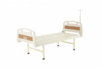 Кровать для лежачих больных механическая MED-MOS Е-18 (ABS, 1 секция, матрас, без колес, уголки)